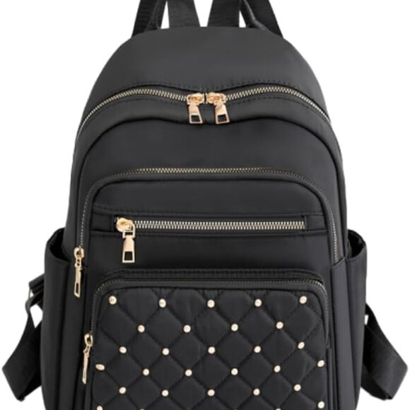 Casual Womens Backpack Nylon Large Capacity Waterproof Travel School Purse - Picture 1 of 8
